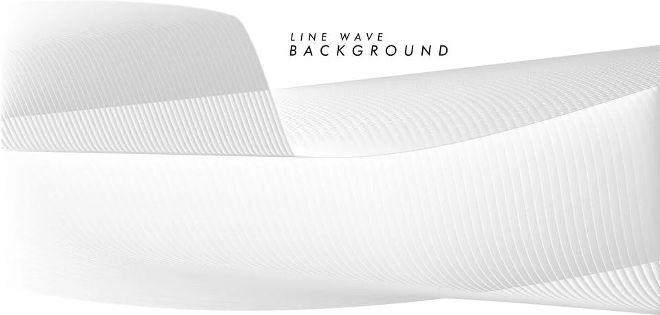 Tech background with vector abstract wave line 스톡 일러스트