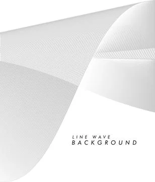 Tech background with vector abstract wave line Stockillustratie