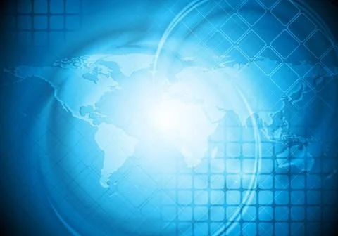 Tech background with world map. Eps 10 vector Tech background with world m... Stock Photos