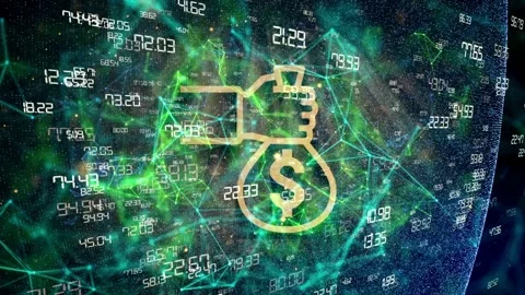 Tech Bitcoin: The Future of Digital Currency and Blockchain Technology Stock Footage 314932333