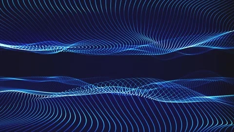 Tech blue digital backdrop Stock Footage 302304807