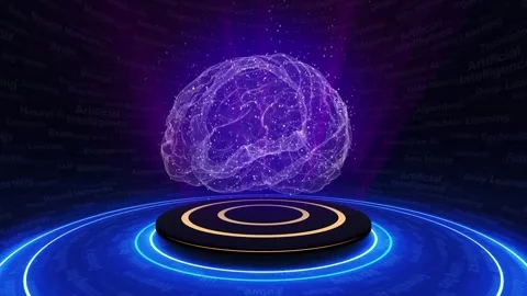 Tech Brain Animation, Loop 库存影片 332355929