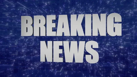 Tech Breaking news graphic Vidéo 171891136