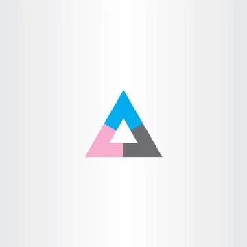 Tech business abstract triangle vector logo icon sign Stock-Illustration