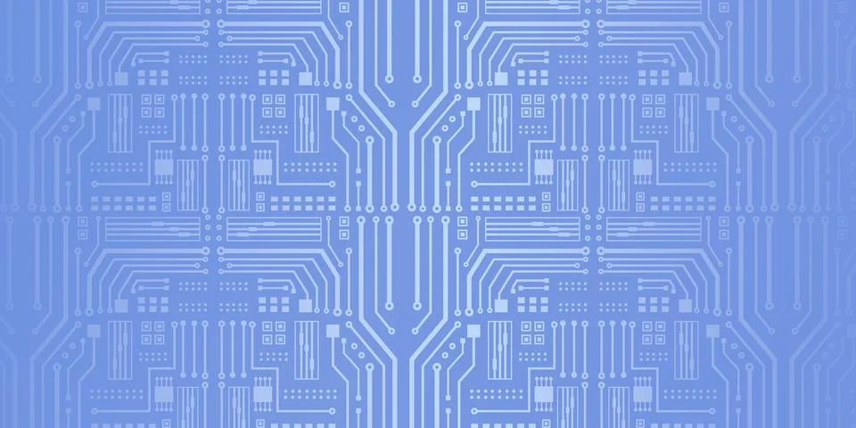 Tech Circuit Board Background Stock Illustration