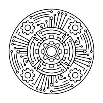 Tech Circuit イラスト素材