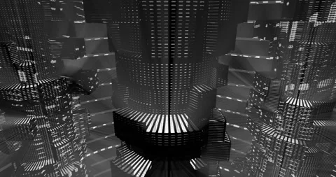 Tech Columns Abstract (2160p 29.97) Video stock 247459285
