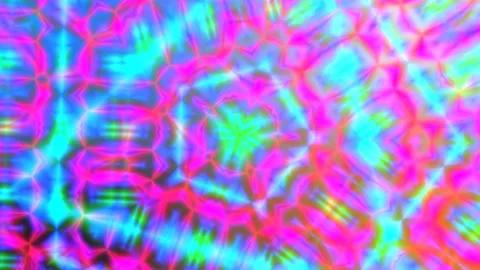 Tech Complex Pattern Loop Colorful Neon Stock Footage 150547951