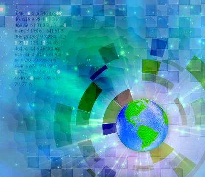 Tech composition Illustrazione stock