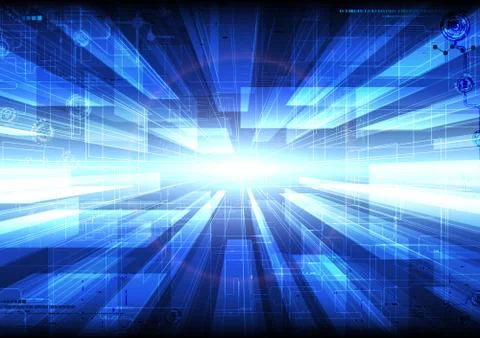 Tech composition Stock Illustration