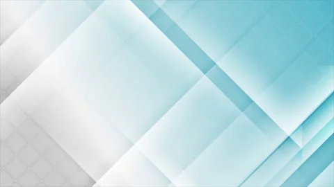 Tech concept geometric motion background with abstract glossy elements Stock Footage 295867418