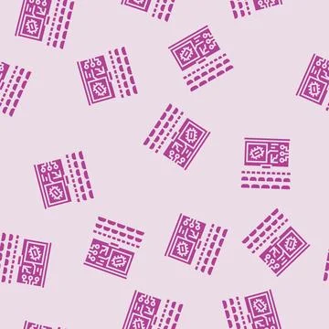 Tech conventions enthusiast glyph seamless pattern Stock Illustration