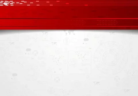 Tech corporate background with red header Tech corporate background with r... Foto stock