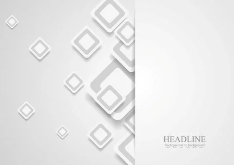 Tech corporate paper background with squares イラスト素材