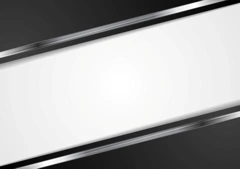 Tech dark background with metallic stripes Stock Illustration