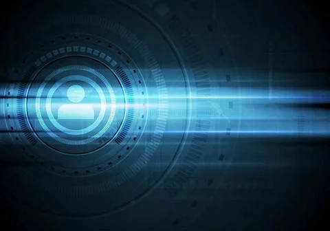 Tech dark HUD interface drawing background Tech dark HUD interface drawing... Foto stock