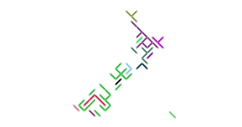 Tech Data Visualization Diagonal Build New Zealand Outline Video stock 327642461