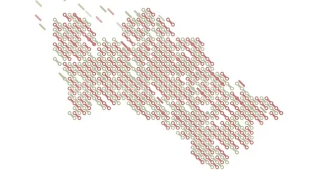Tech Data Visualization Diagonal Build Turkmenistan Outline Video stock 328245535