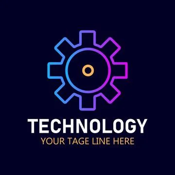 Tech deal logo design template element. tree tech logo template. Illustrazione stock