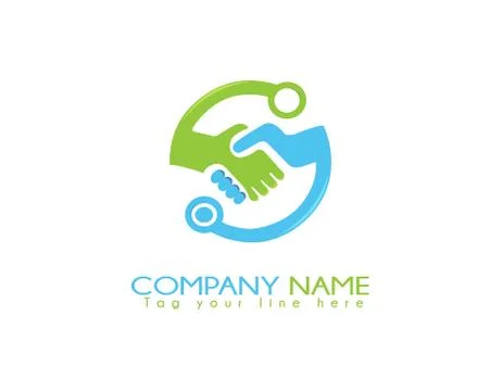 Tech deal logo Stock Illustration
