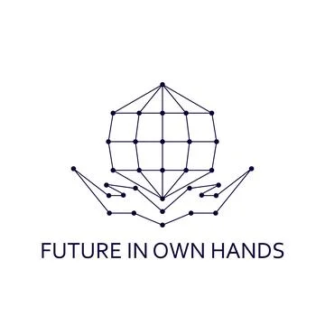 Tech design with future network Stock Illustration