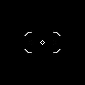 Tech design sight, virtual interface aim Stock Illustration