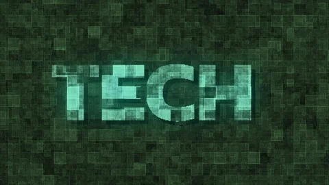 Tech Digital Cyber Background Animation Video stock 232814132