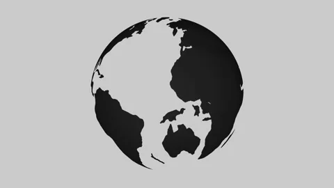 Tech earth rotation Stock Footage 165422366