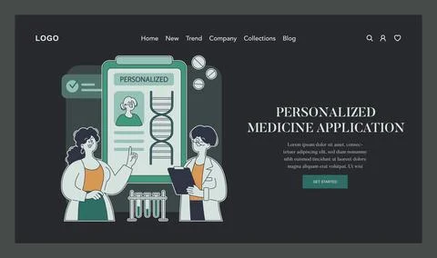 Tech Enabled Health. Flat Vector Illustration Stock Illustration