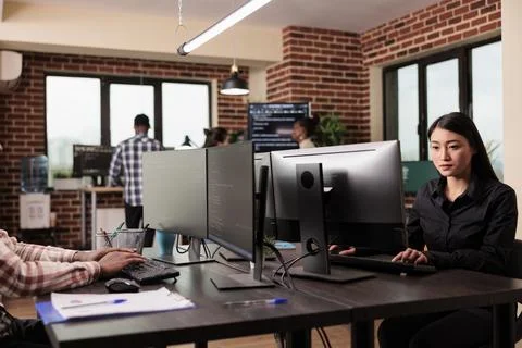 Tech enginners programming server code algorithm 스톡 사진