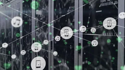 Tech enhances human connection and reshapes global business. Stock Footage 329232969