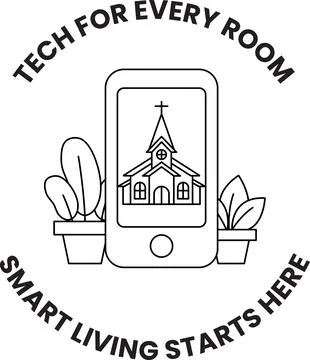 Tech for every room smart living starts here 스톡 일러스트