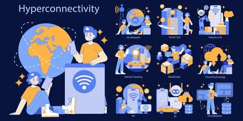 Tech Evolution Showcase. Vector illustration. Stock Illustration