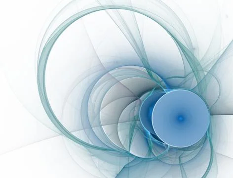 Tech fractal background - wave and curves. Stock Illustration