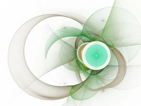 Tech fractal background - wave and curves. イラスト素材