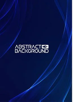 Tech futuristic 3d blue wave. Abstract blue light effect background. Modern tech Stock Illustration