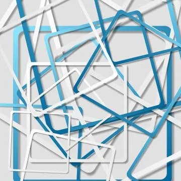 Tech geometric abstract squares background イラスト素材
