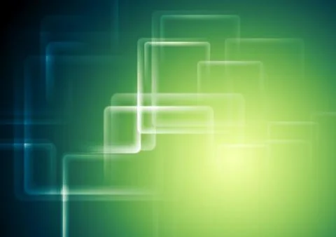 Tech geometric background with blurred squares 스톡 일러스트
