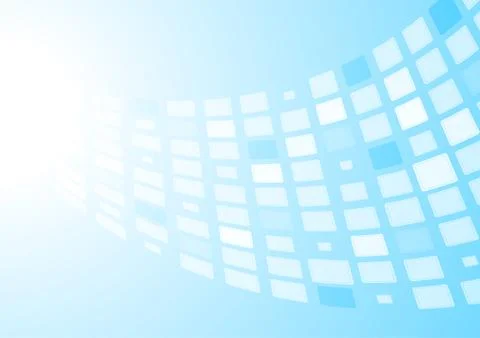 Tech geometric background with squares Illustrazione stock