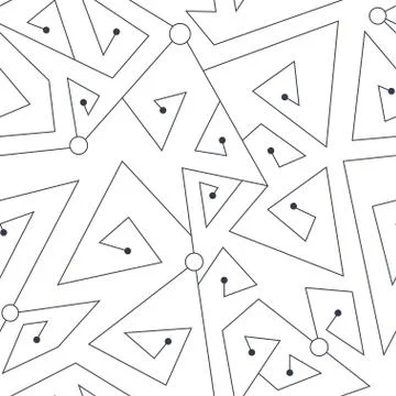 Tech geometric seamless pattern 스톡 일러스트