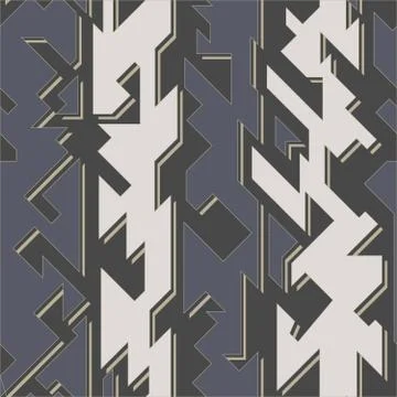 Tech geometric seamless pattern Illustrazione stock