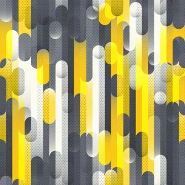 Tech geometric seamless pattern イラスト素材