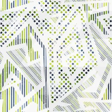 Tech geometric seamless pattern Illustrazione stock