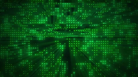 Tech glitch effects dynamic abstract background, error and interferences matrix Stock Footage 303642953