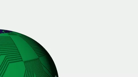 Tech Globe wipe Stock Footage 12232143