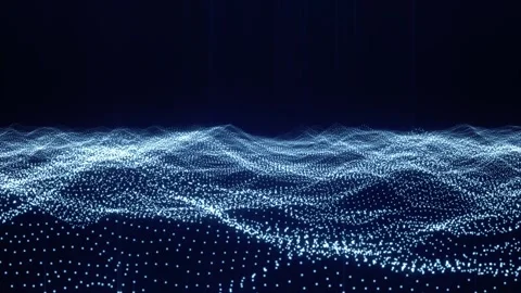 Tech glowing landscape Stock Footage 292994301