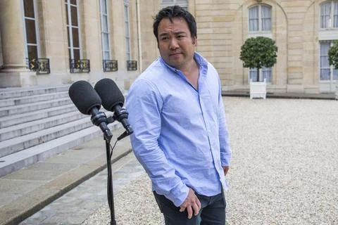 Tech for Good summit at the Elysee palace, Paris, France - 23 May 2018 스톡 사진