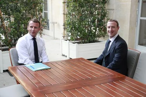 Tech for Good summit at the Elysee palace, Paris, France - 23 May 2018 Stockfoto's
