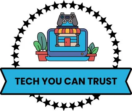 Tech icon wrapped in stars 库存插图