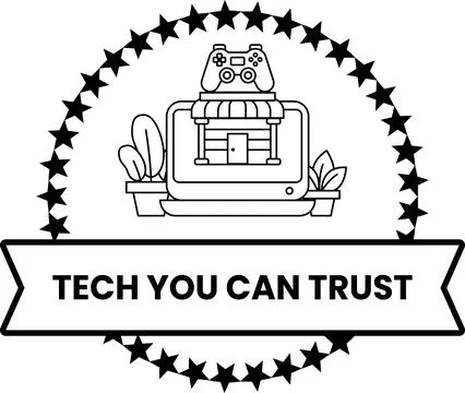 Tech icon wrapped in stars 库存插图